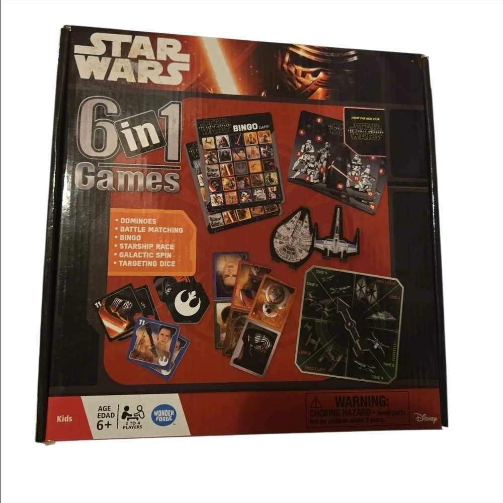 Star Wars 6-in-1 Games Set-NWT